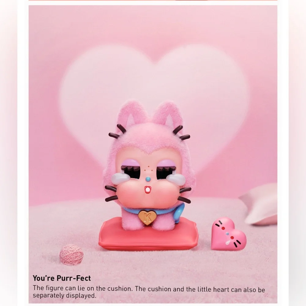 CRYBABY You’re Purr-fect Figure Cry Baby AUTHENTIC Popmart Crying For Love NIB! - Picture 9 of 11